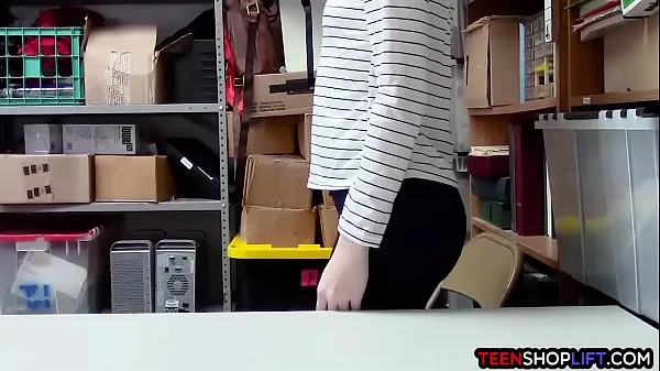 XXX Redhead teen shoplifter caught red handed by a mall cop video lớn