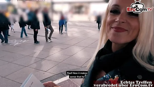 XXX Skinny mature german woman public street flirt EroCom Date casting in berlin pickup megavideota