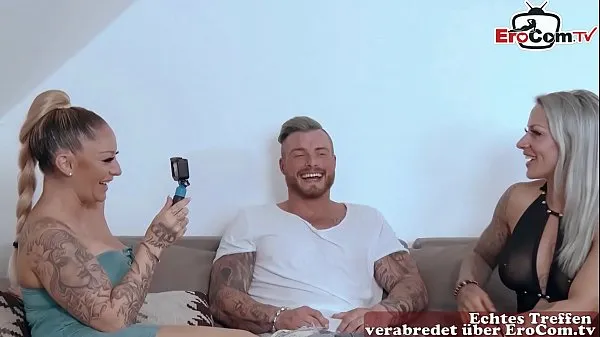 XXX German port milf at anal threesome ffm with tattoo megavideota