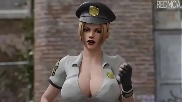 female cop 3d