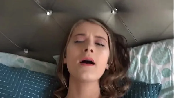 18 year old girl gets pussy eaten, sucks cock and gets fucked (POV) Meloni Moon