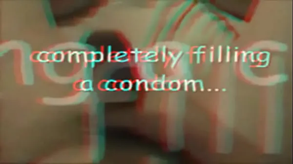 XXX cum filled condom - completely (from sodomie 480P 600K 46273561 - aspect ratio improved & transformed anaglyph pseudo-3D) Red and blue glasses are required for the (pseudo) 3D experience mega Videos