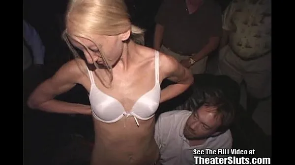 XXX Skinny Blonde Wild Freak Fucked in Theater mega vídeos